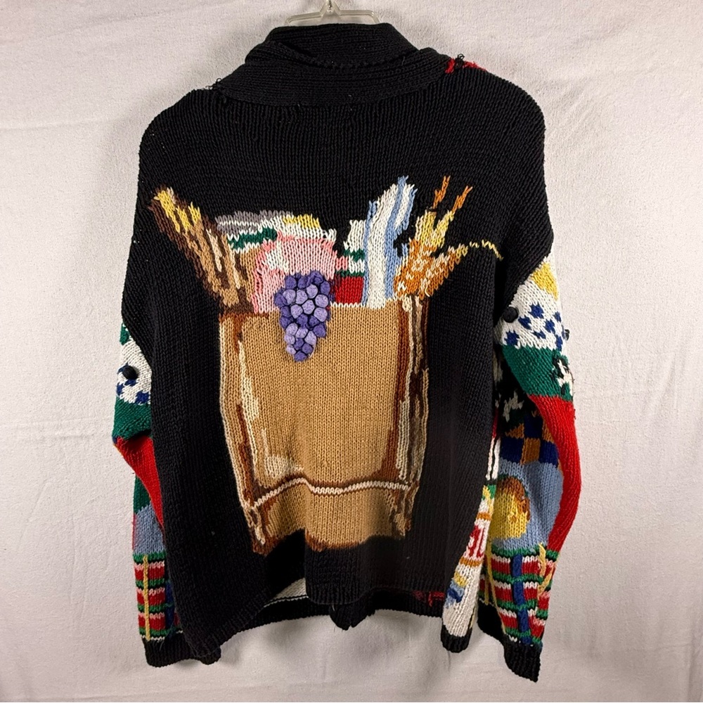 VTG 1990 The Eagle’s Eye General Store Groceries Cola Women’s Cardigan Size L - Picture 5 of 12